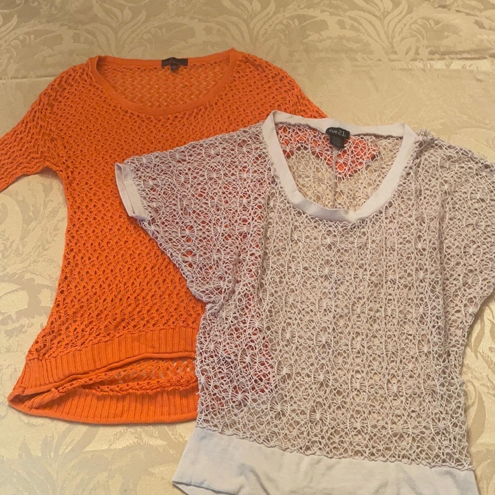 2pk 3/4 sleeve sweaters